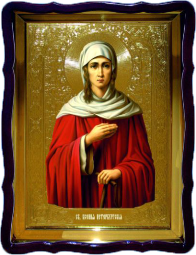 Ксения Петербургская поясн киот фигурный