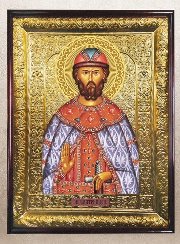 Икона Дмитрий Донской поясной