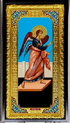 Архангел Гавриил (царские врата) голубые уголки