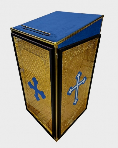 Аналой церковный (голубой)