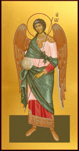 Икона на стекле Архангел Гавриил