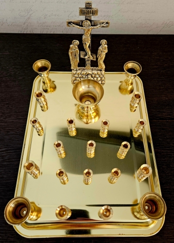 Крышка панихидного стола 20 свечей