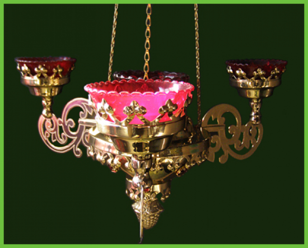 Лампада на 4 чаши