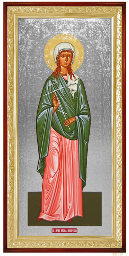 Святая мученица Юлия ( серебристый фон)