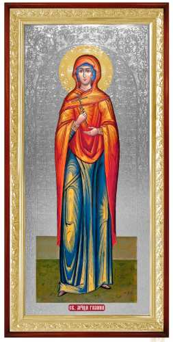 Святая Галина ( серебристый фон)