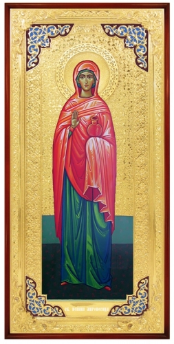 Иоанна Мироносица красная риза (голубой оклад)