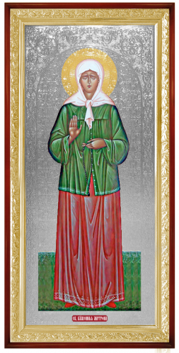 Святая Блаженная Матрона ( серебристый фон)