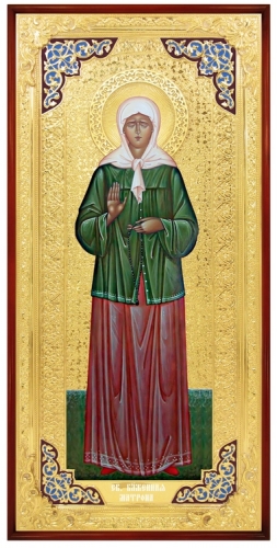 Матрона Московская ( голубой оклад)