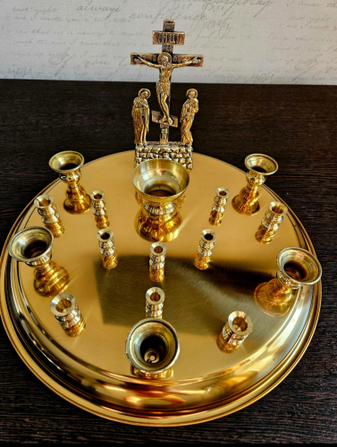 Крышка поминального стола 15 свечей (канун)