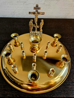 Крышка поминального стола 15 свечей (канун)