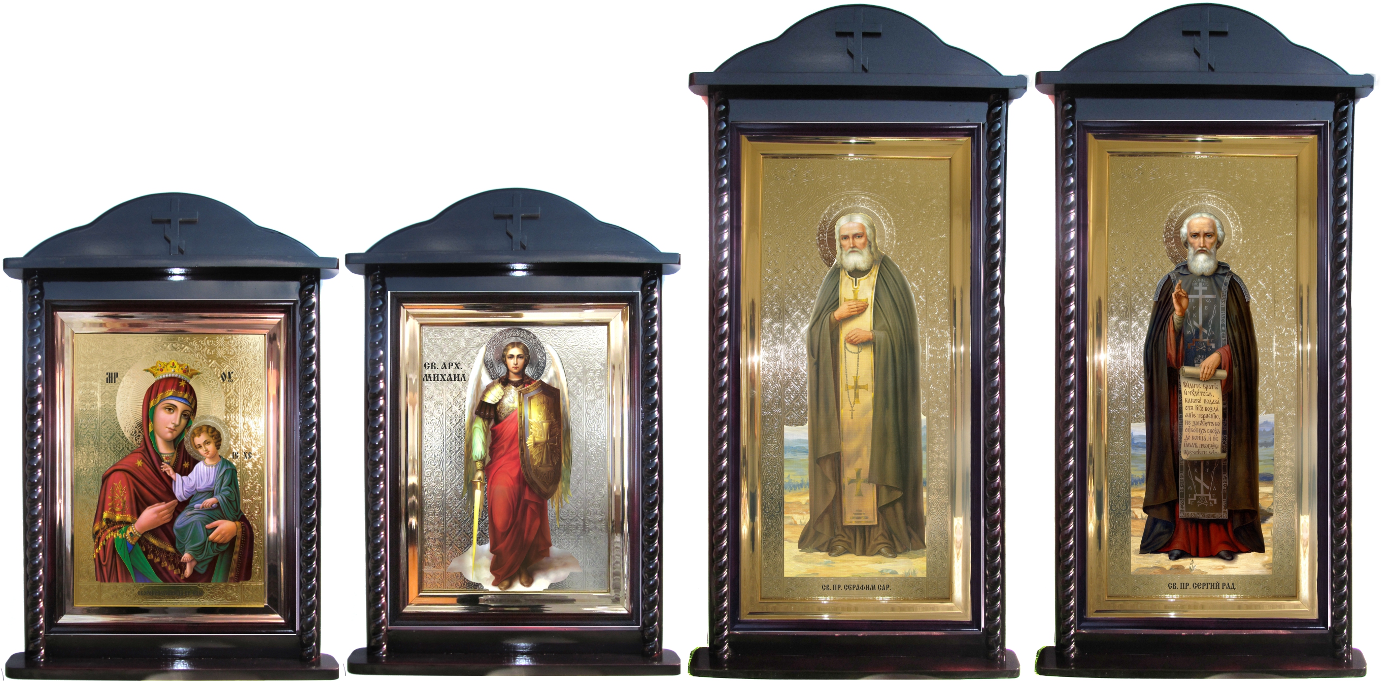 Резные киоты иконы